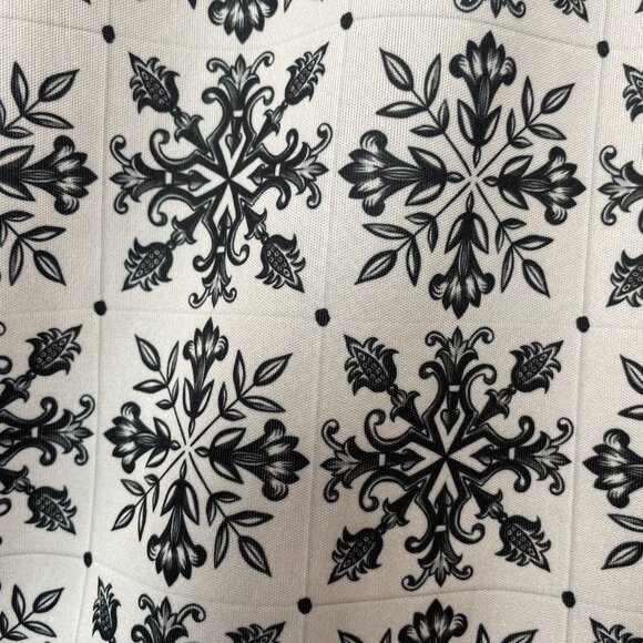 Zara Wide Leg High Waist Palazzo Scarf Print Flowing Trousers Moroccan Tile Smll - Picture 13 of 16